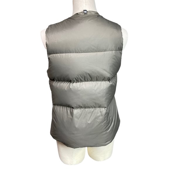 G1 Goods Olive Green Down Filled Nautical Puffer Vest Large - Picture 2 of 4